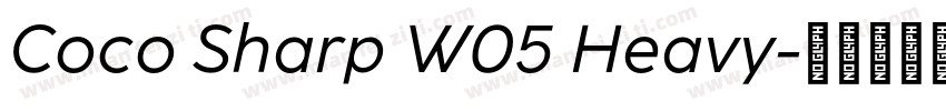 Coco Sharp W05 Heavy字体转换